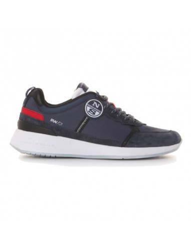 SNEAKER RW/01 RECYCLE 018 NAVY-BLACK-RED