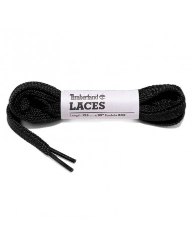 FLAT POLYESTER LACES 52in BLACK