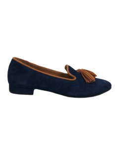 LOAFER 19802 NAVY/TAN SUEDE